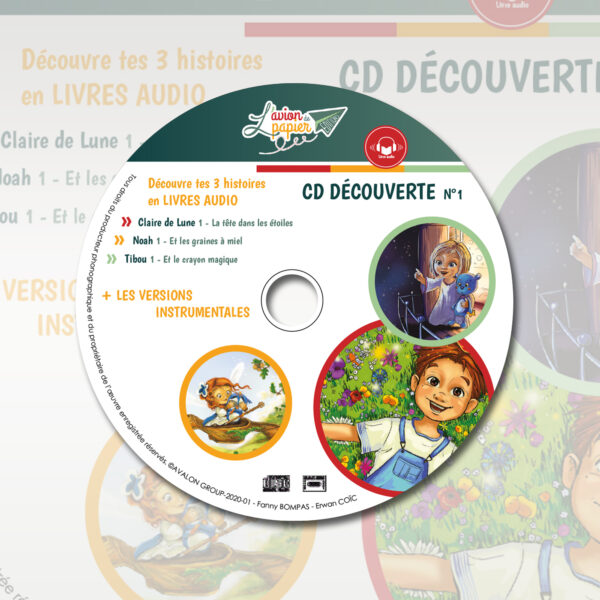 CD Livres audio – Noah, Claire de Lune, Tibou