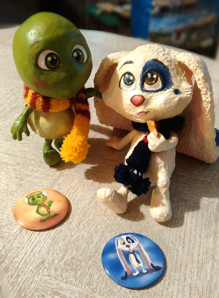timy et toudou sculpture papier maché fanny bompas illustration et création